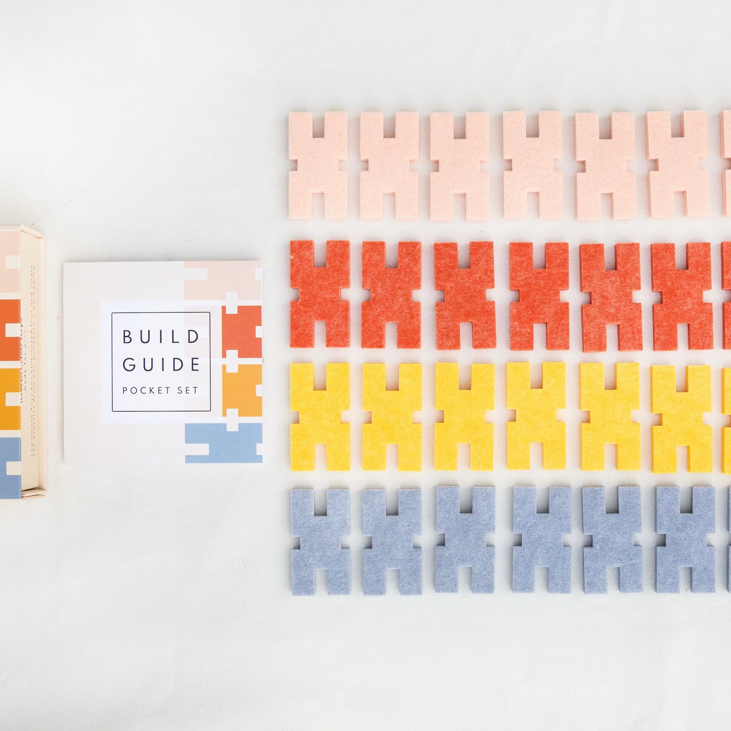 interlocking blocks pocket set + travel board