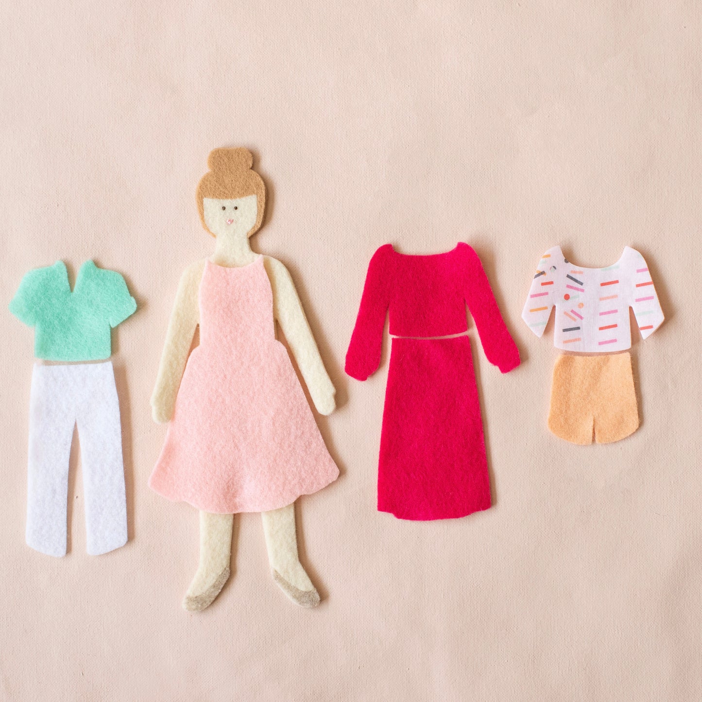 starter felt doll travel bundle