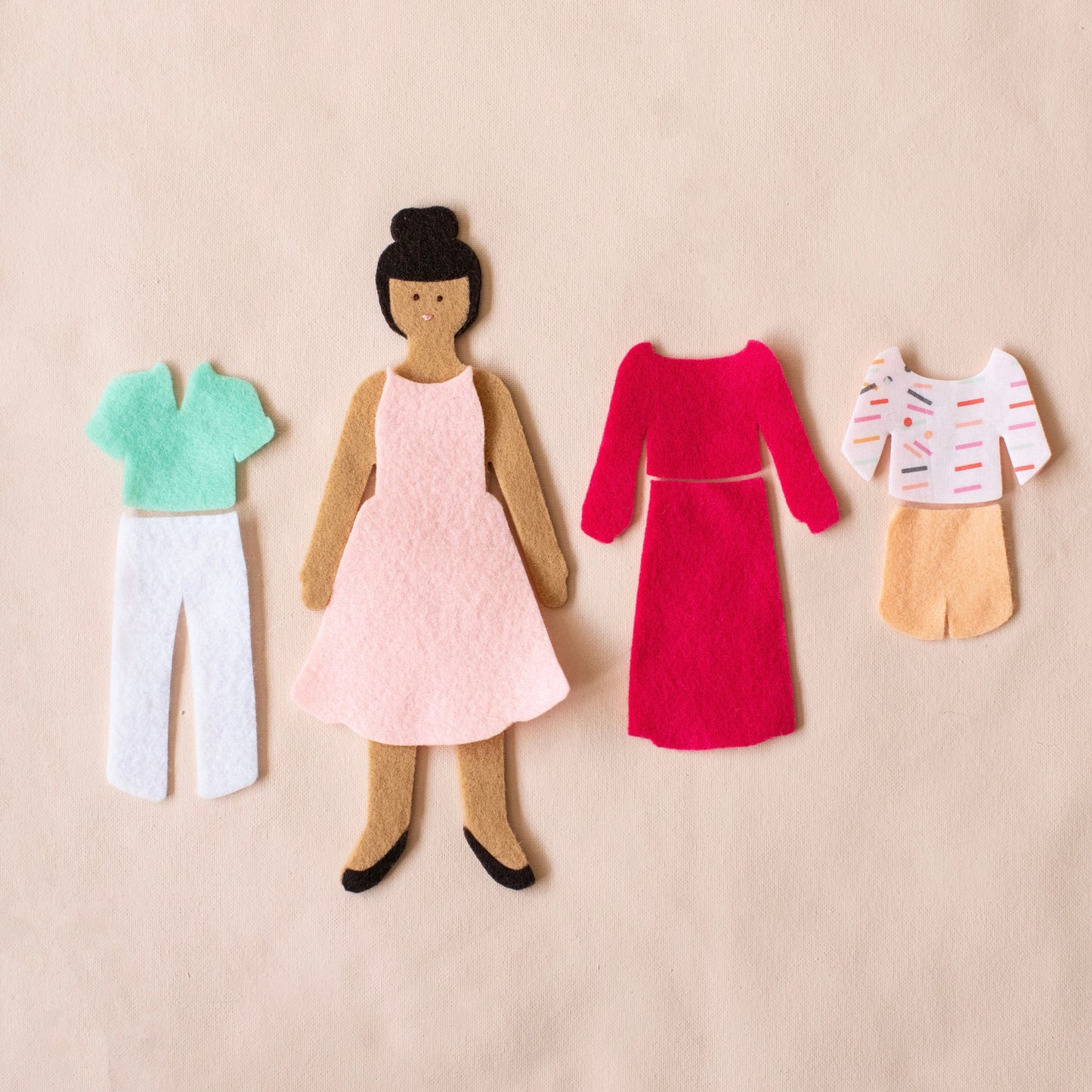 starter felt doll travel bundle