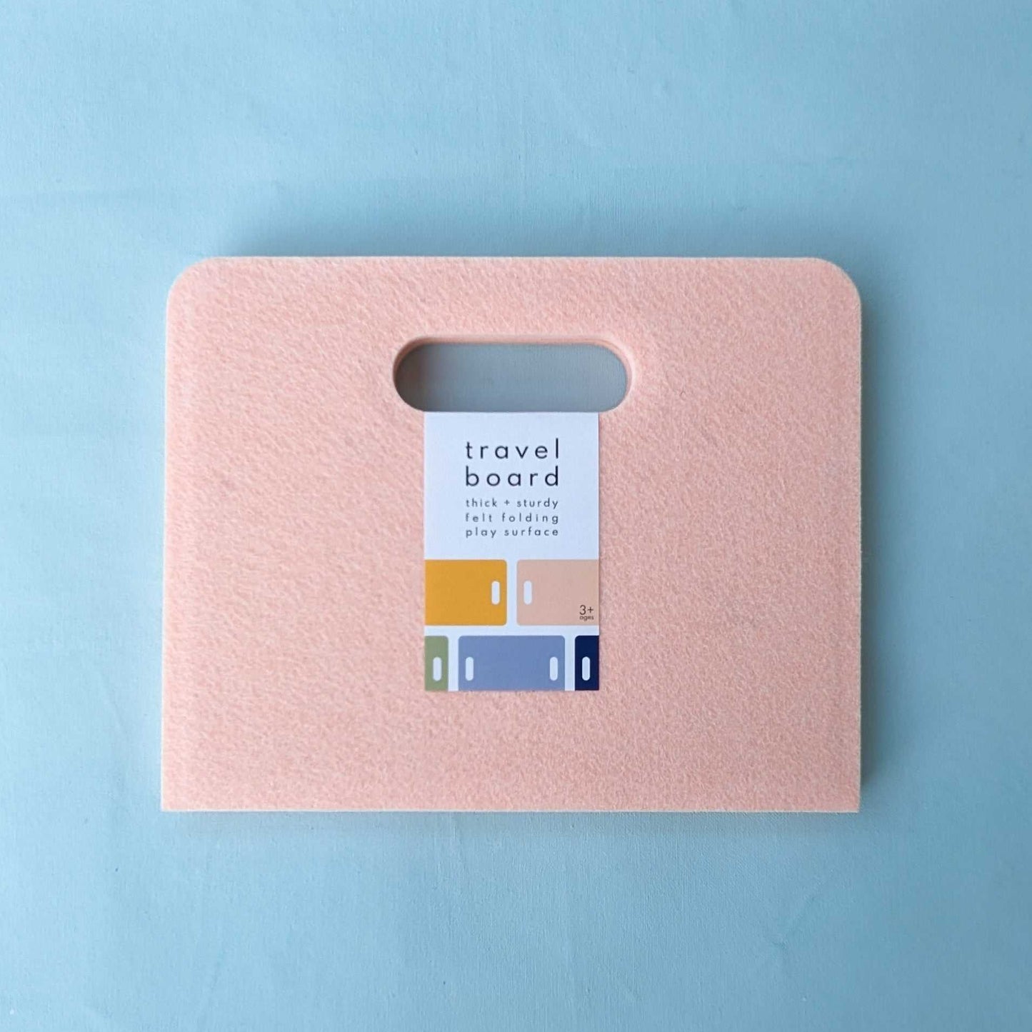 peach travel board; our sturdy folding lap desk is designed for travel