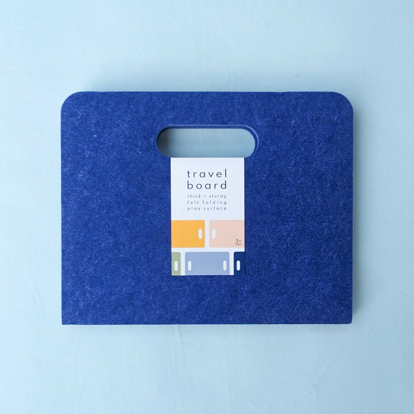 ocean blue folding travel board; our sturdy lap desk is designed for travel