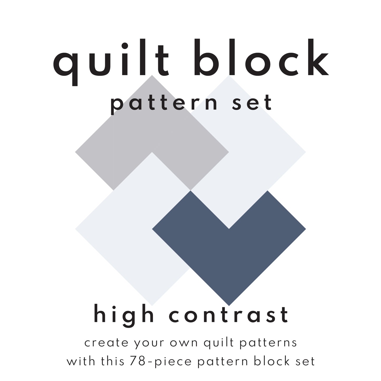 quilt block patterning set - sunset