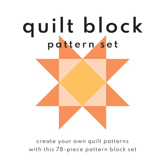 quilt block patterning set - sunset
