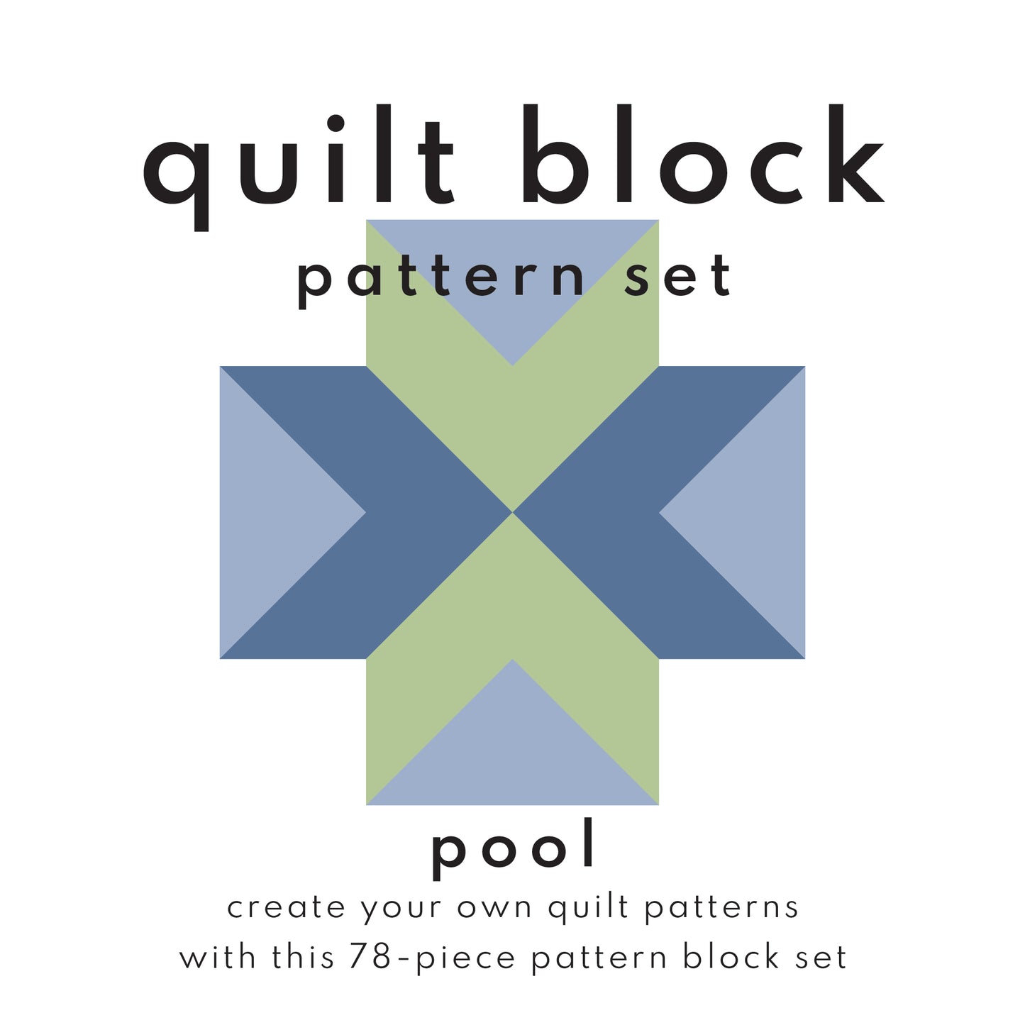 quilt block patterning set - sunset