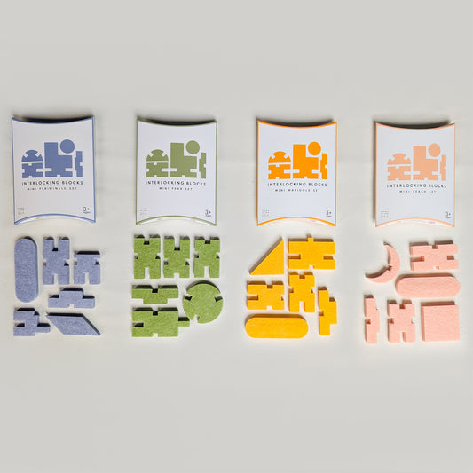 interlocking blocks - mini color set