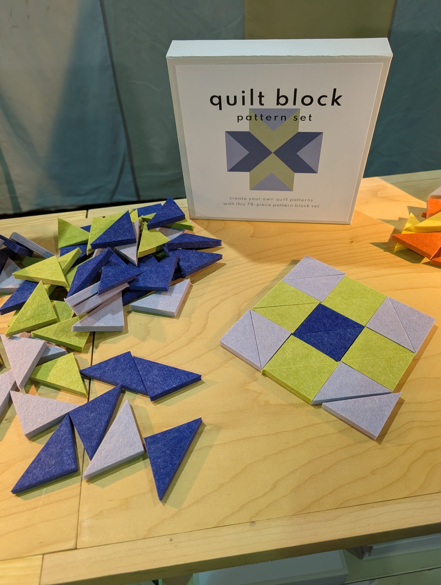 quilt block patterning set - sunset