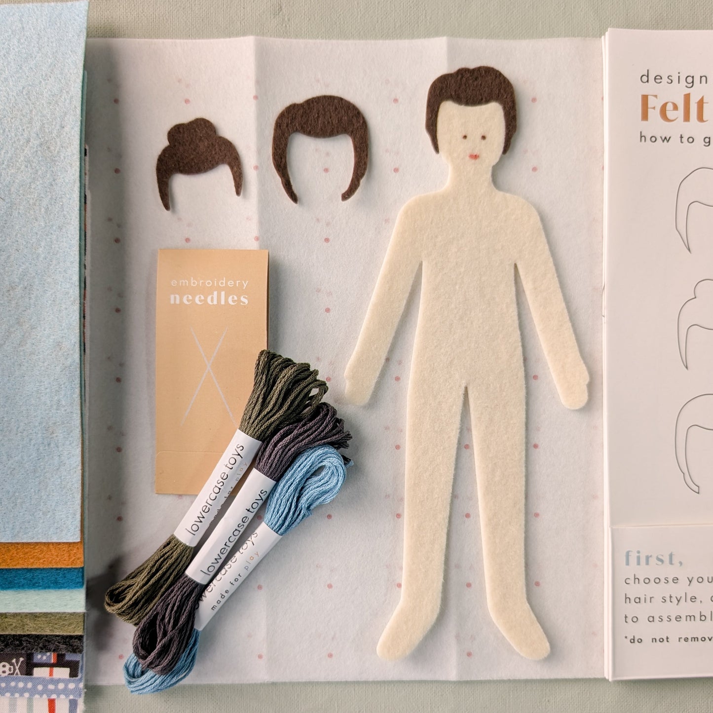 NEW! Our boy doll fashion craft set, is an updated version of a vintage paper doll craft.