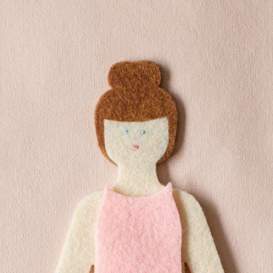 classic paper dolls get a modern update - our fashion dolls are made out of felt to be heirloom quality and washable.